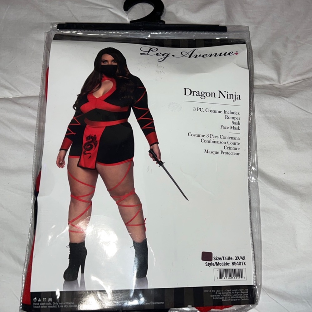 Three Piece Ninja Plus Size Costume